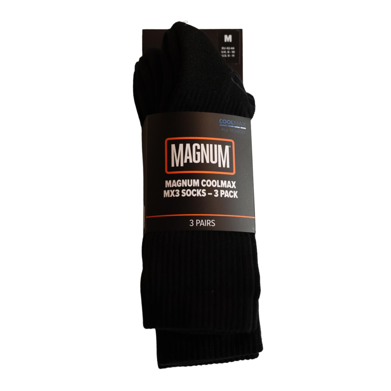 MAGNUM MAGNUM Coolmax – MX3 Socks 3-Pack  ZWART/HOUTSKOOL XL 3/7
