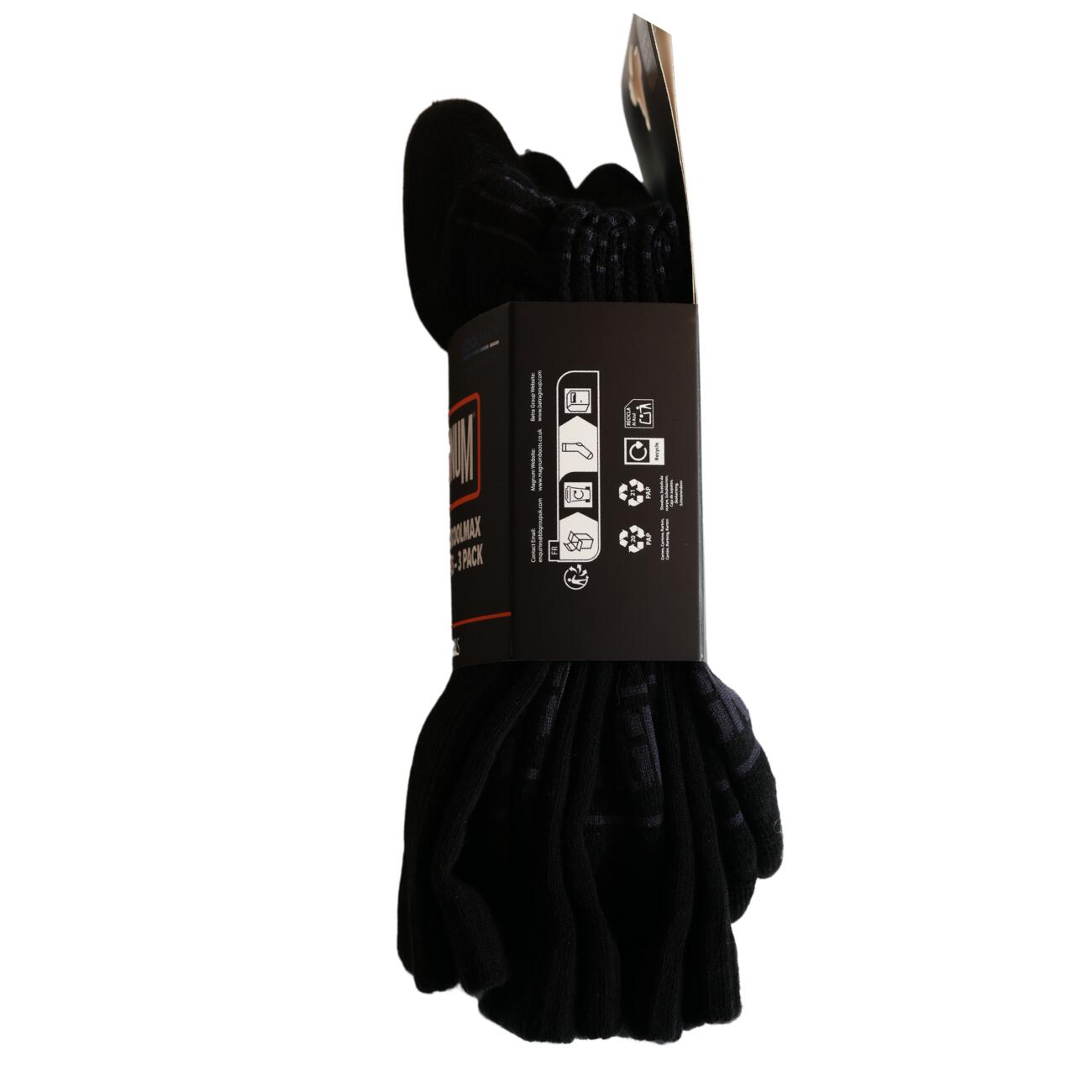MAGNUM MAGNUM Coolmax – MX3 Socks 3-Pack  ZWART/HOUTSKOOL XL 4/7