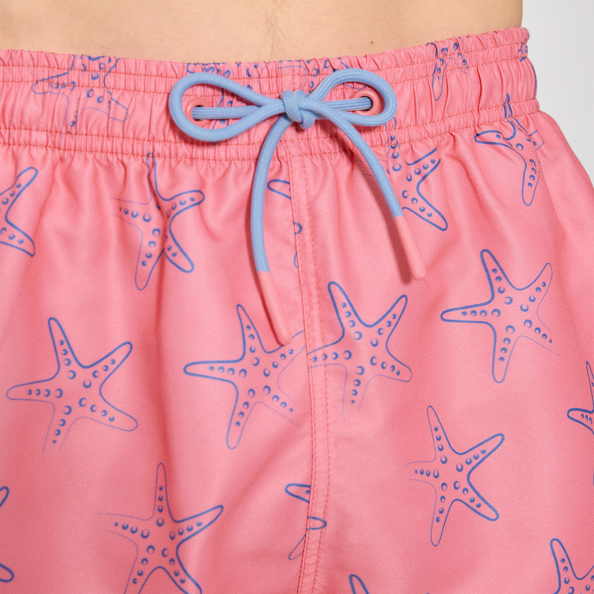 Bañador medio estampado estrellas mar rosa 4/4