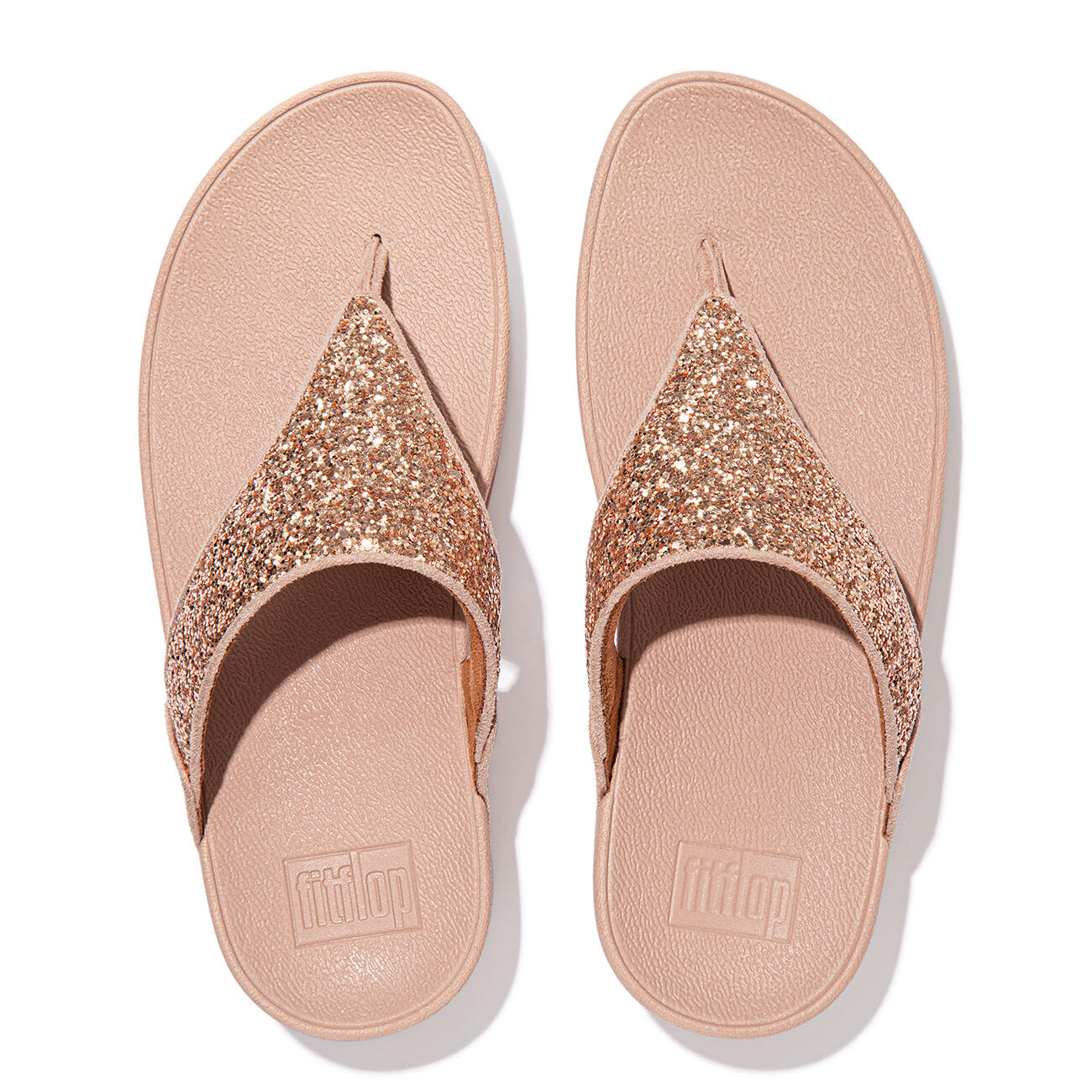 FITFLOP FitFlop Lulu Glitter Toe-Thongs PU Glitter  ROS 42 5/7