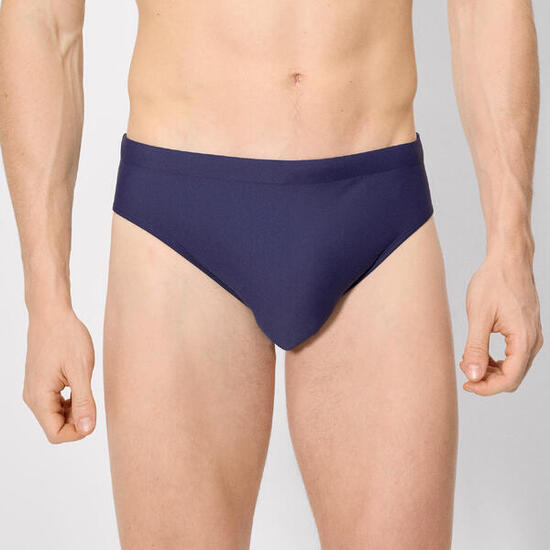 Maillot de bain slip basique bleu marine