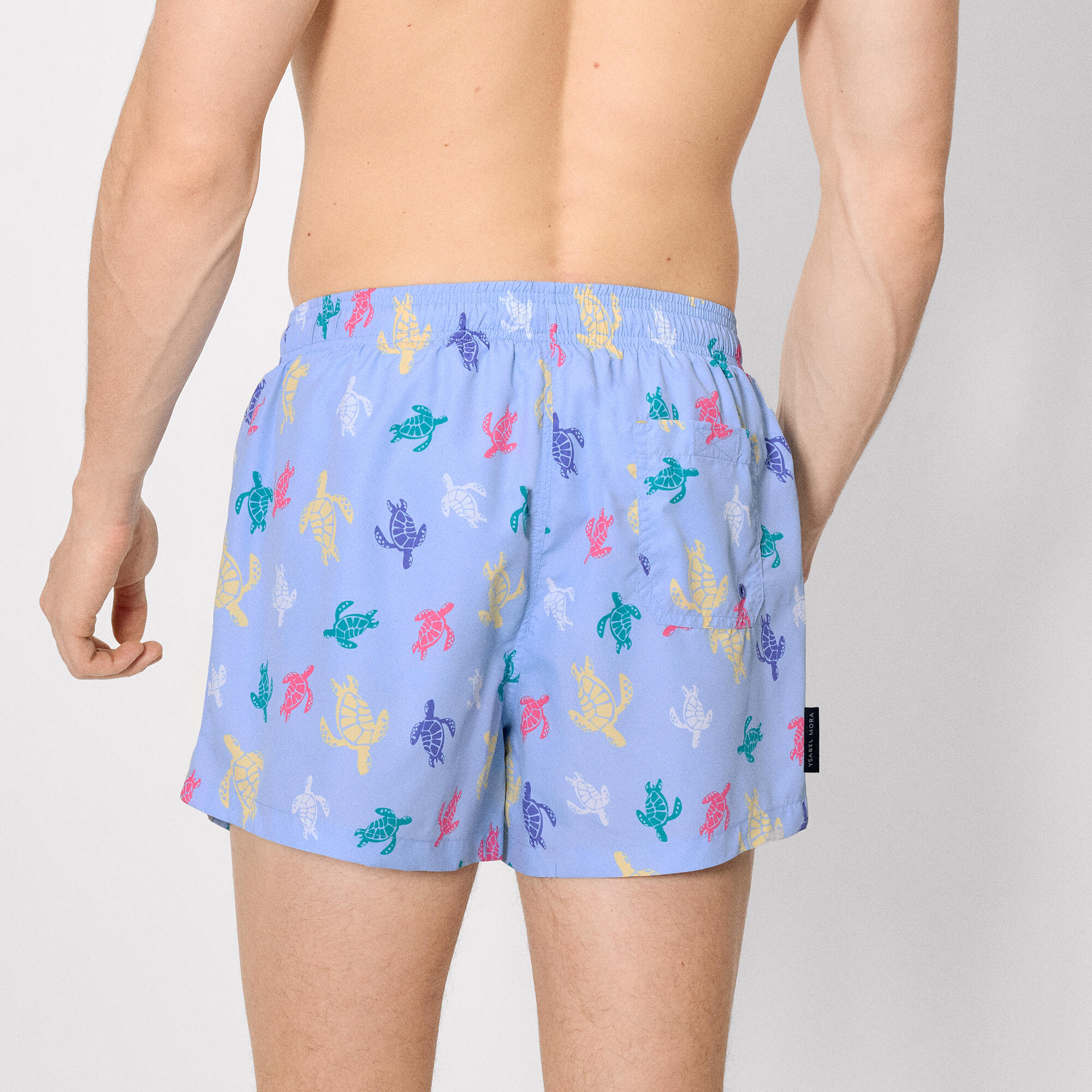 Maillot de bain court à imprimé tortue multicolore 2/5