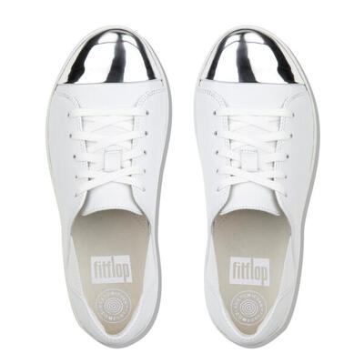 Fitflop f-sporty mirror-toe sneaker leather urban wit 38