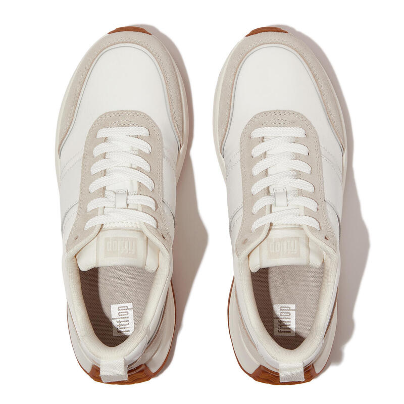 FITFLOP FitFlop F-Mode Flow Sneaker - Nylon & Suede Mix  URBAN WIT MIX 40