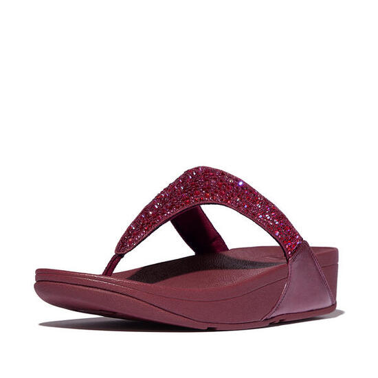 FITFLOP FitFlop Lulu Crystal-Mix Toe-Post Sandals LUXE PRUIM 36