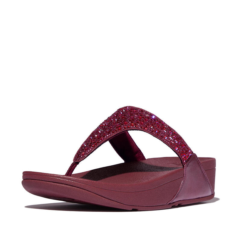 FITFLOP FitFlop Lulu Crystal-Mix Toe-Post Sandals  LUXE PRUIM 40