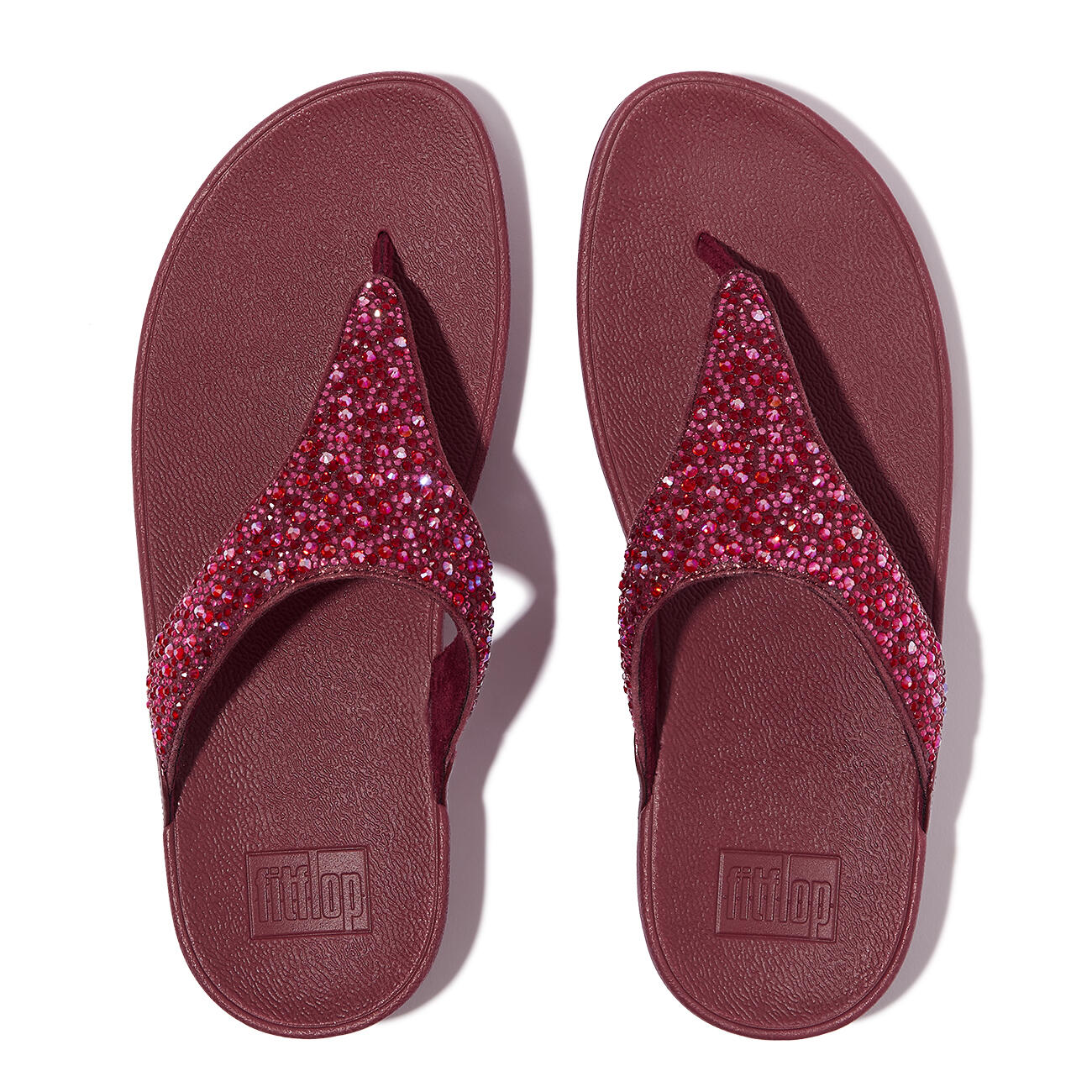 Sandálias femininas FitFlop Lulu Crystal-Mix Toe-Post 5/7