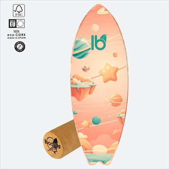 Balance Board IBOARDS Space – Surf Trainer mit Korkrolle