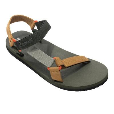 Heren vendeavour sandalen (donker khaki/bosbruin)