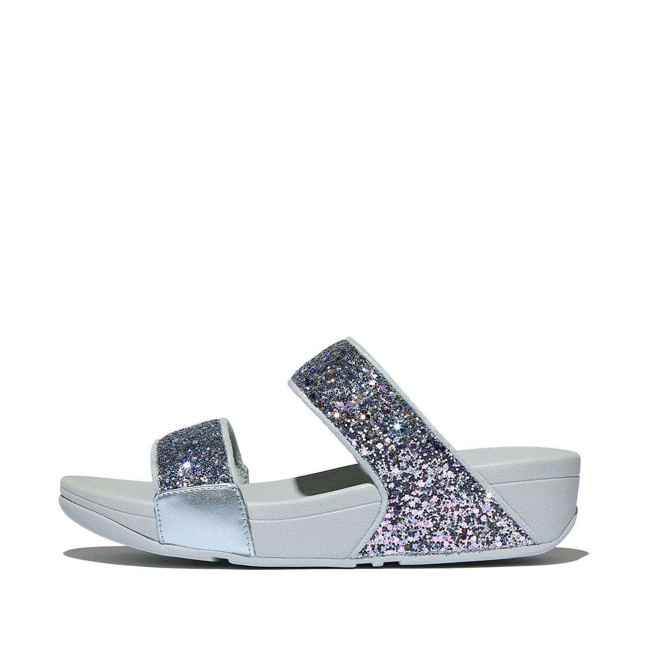 FITFLOP FitFlop Lulu Multi-Tonal Glitter Slides  BLAUW 38 3/7