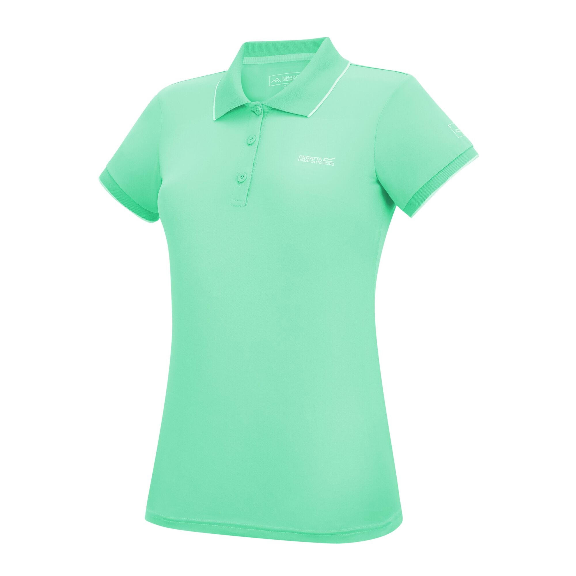 Polo Manches Courtes REMEX Femme (Turquoise Uni) 3/5