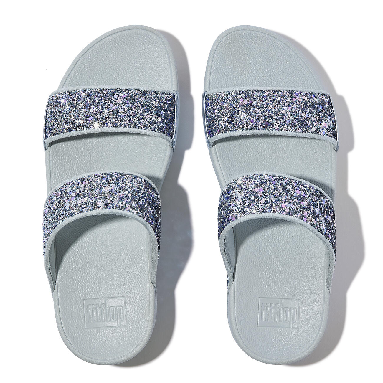 FITFLOP FitFlop Lulu Multi-Tonal Glitter Slides  BLAUW 38 5/7