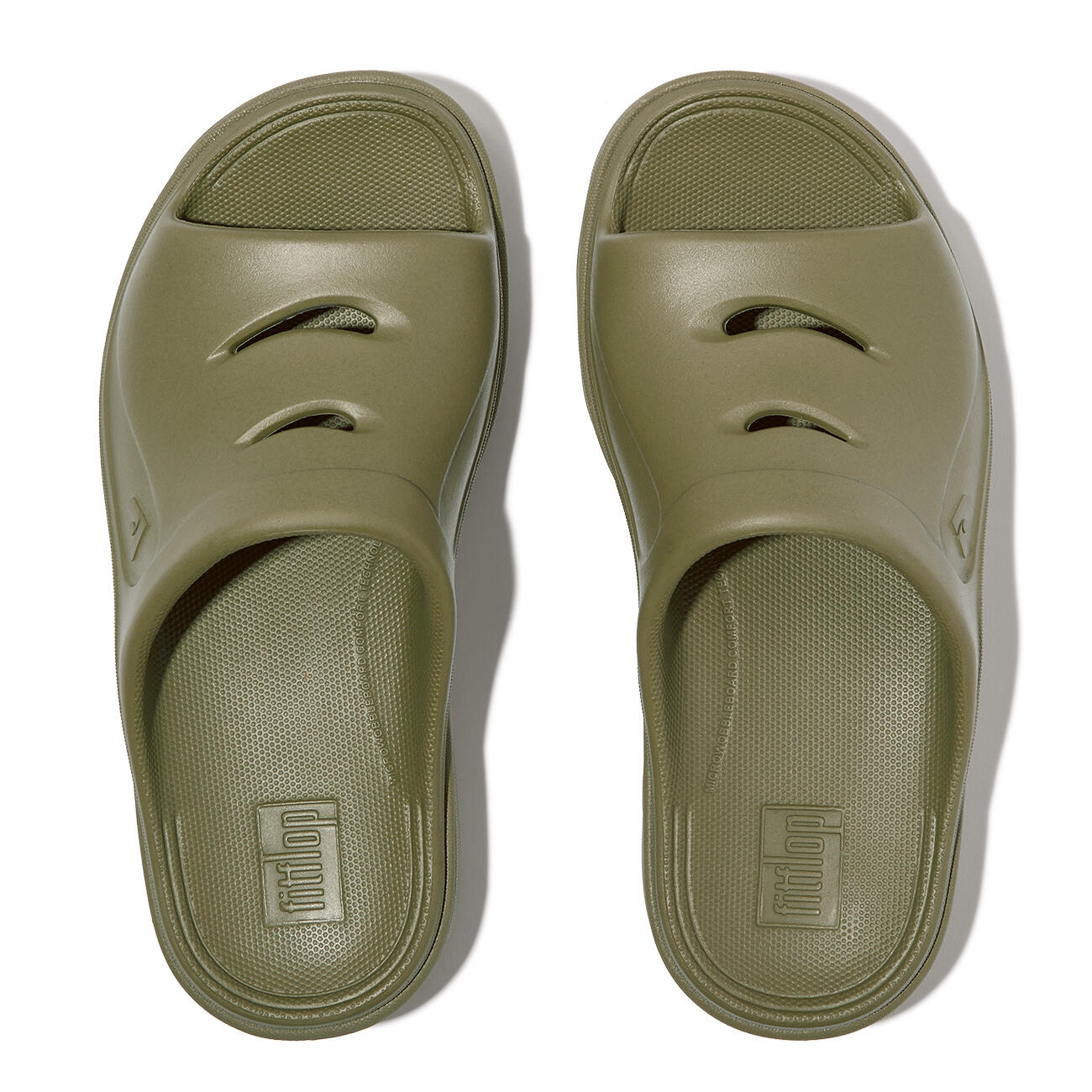 FITFLOP FitFlop Relieff Slide - Tonal Rubber  CAMOUFLAGE-GROEN 40 5/7