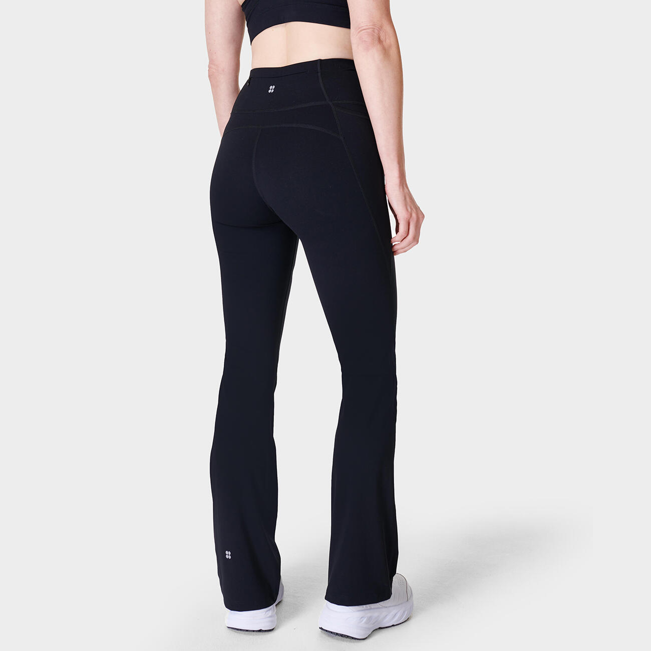 SWEATY BETTY Power Workout Boot Cut Trousers  ZWART XS 3/7