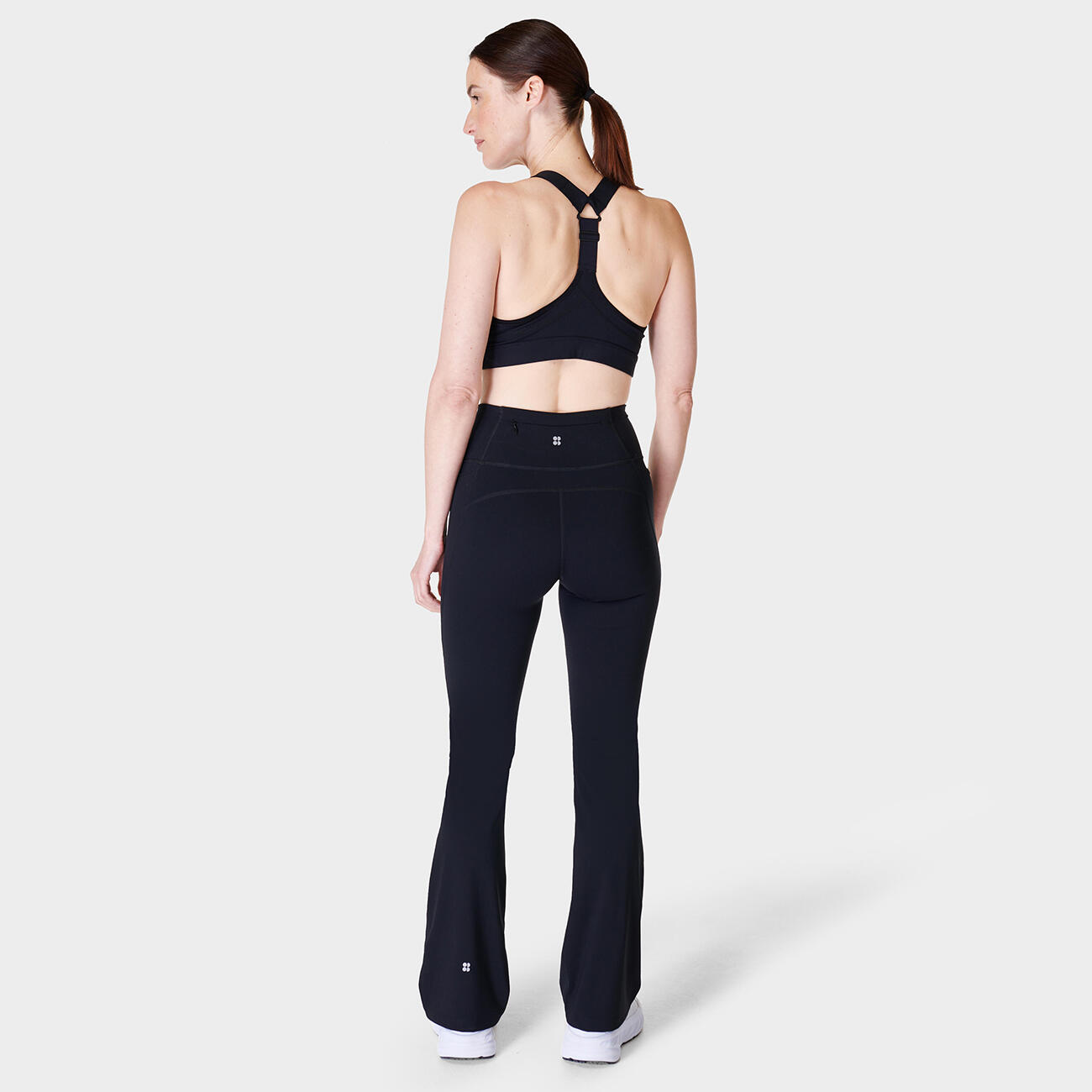 SWEATY BETTY Power Workout Boot Cut Trousers  ZWART XS 5/7
