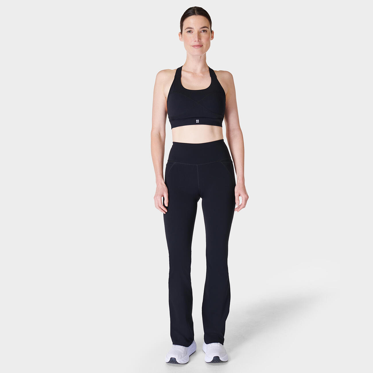 SWEATY BETTY Power Workout Boot Cut Trousers  ZWART XS 4/7
