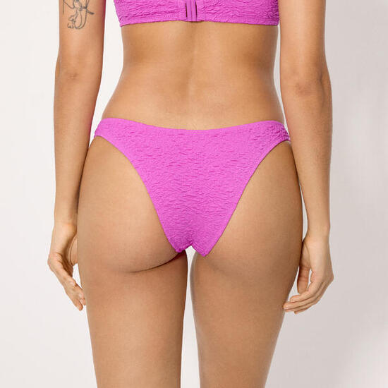 Bas de bikini brésilien à la texture lilas