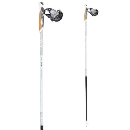Kije do nordic walking Tactil C100 Srebrny Korek Spike 105
