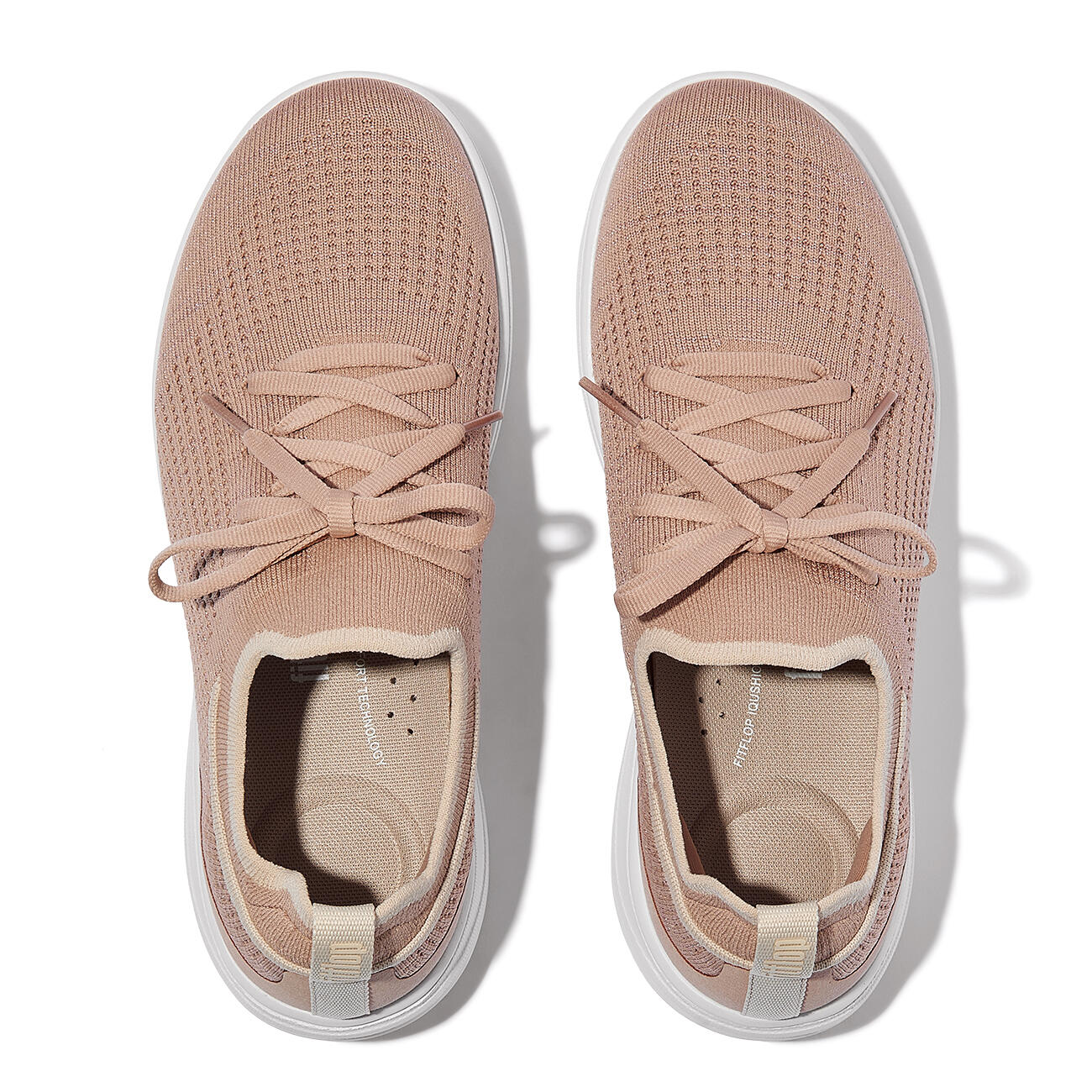 FITFLOP FitFlop Super-Q Knit Slip-On Laced Sneakers  NUDE 40 5/7