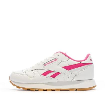 Baskets Blanches/Roses Femme Reebok Classic Lthr 100034123