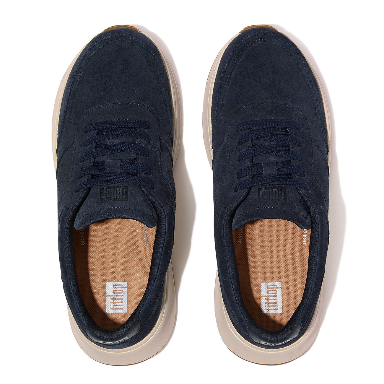 FITFLOP FitFlop F-Mode Suede Flatform Sneakers  DONKERBLAUW 36 5/7