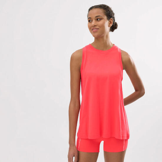 débardeur sport en coton corail