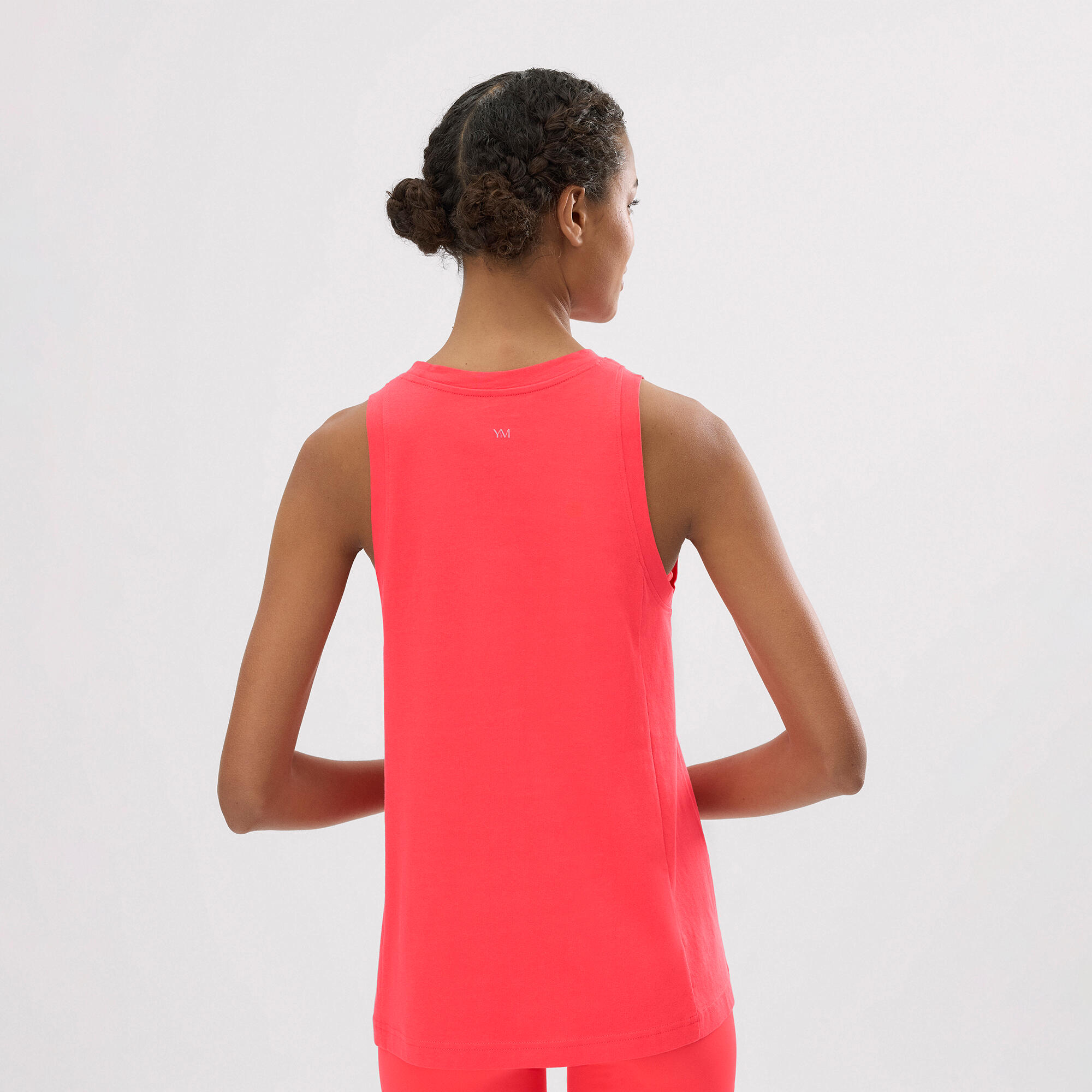débardeur sport en coton corail 2/4