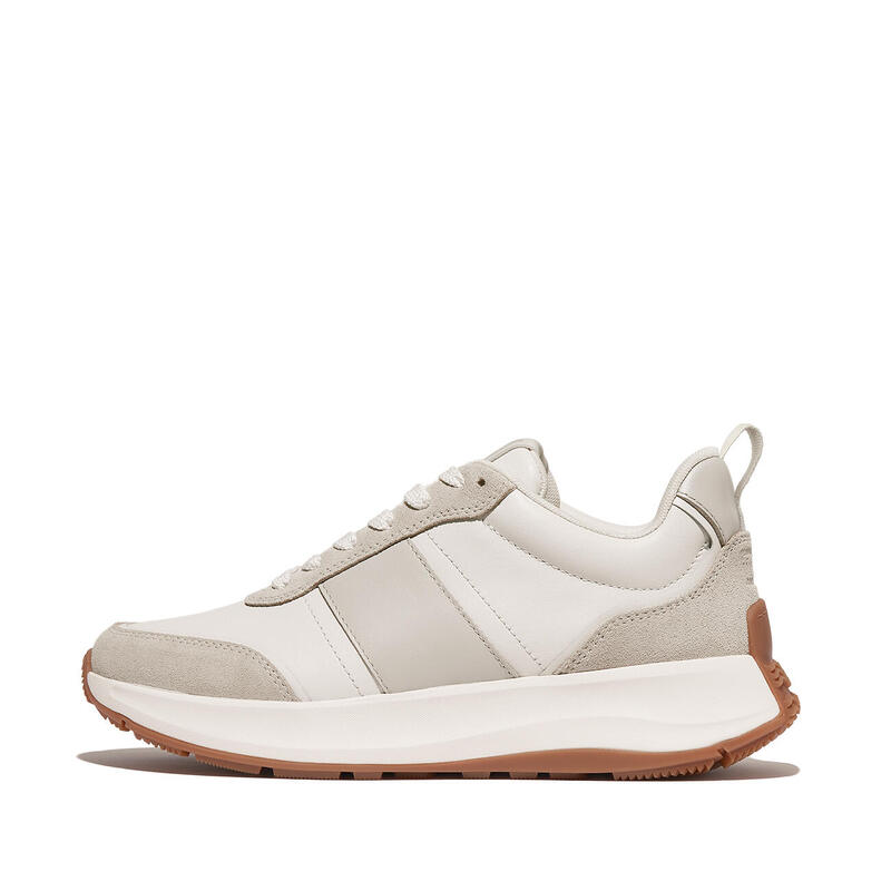 FITFLOP FitFlop F-Mode Flow Sneaker - Leather & Suede Mix  URBAN WIT MIX 37