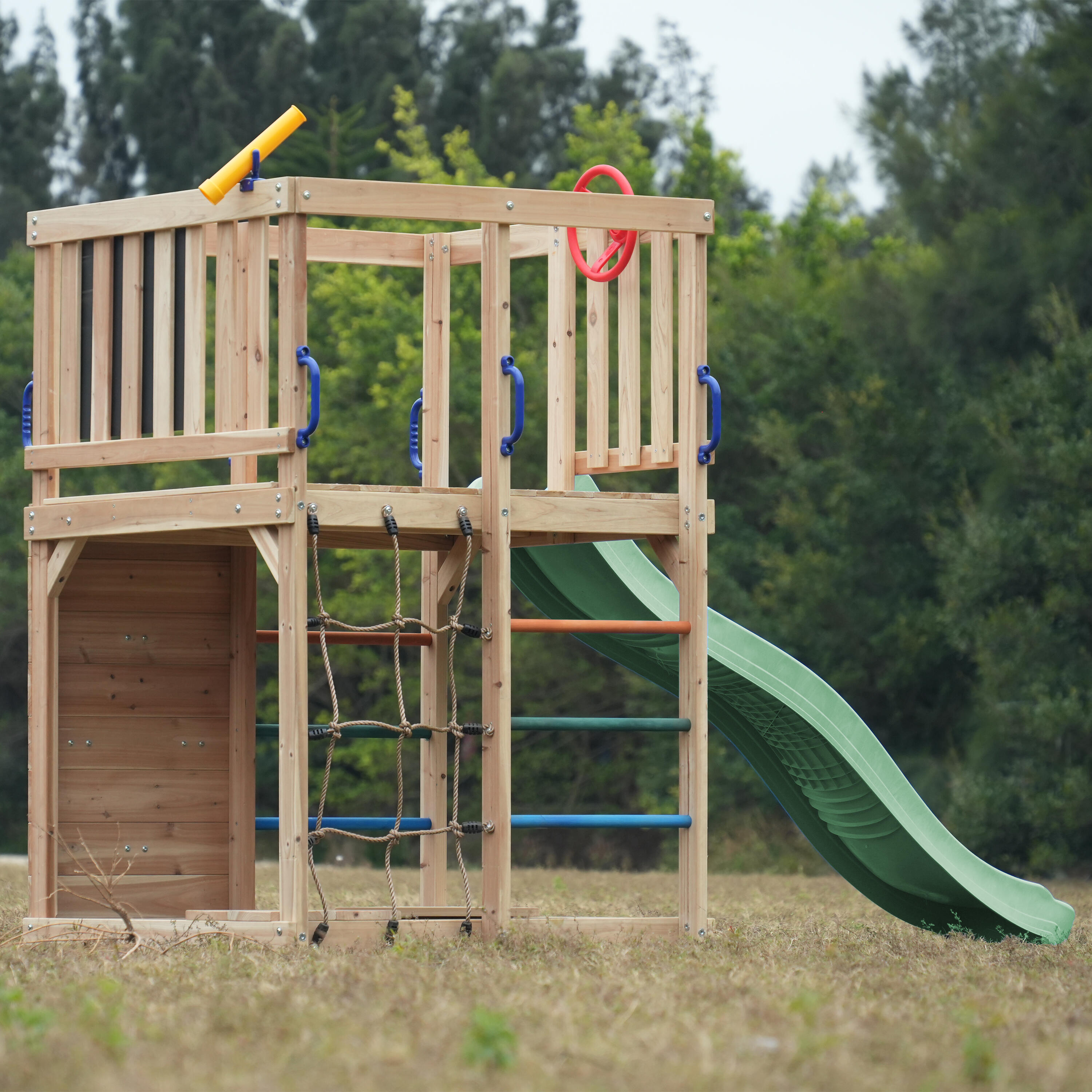 Aire de Jeux - Structure d'escalade, AXI Sam, Toboggan Vert Pastel 7/7