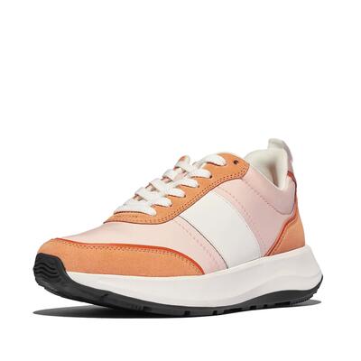 Fitflop fitflop f-mode flow sneaker - nylon & suede mix kamelmix 38