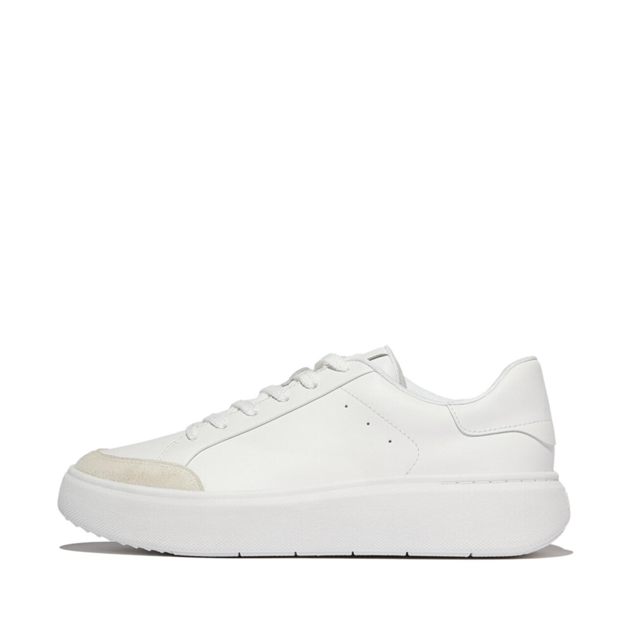 FITFLOP FitFlop Rtg Leather/Suede Sneakers  WIT 43 3/7