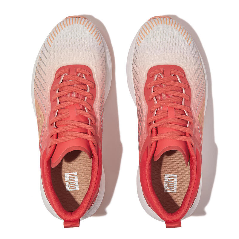 FITFLOP FitFlop FFRUNNER Ombre-Edition Mesh Running Sneakers  ROOD KORAAL/URBAN