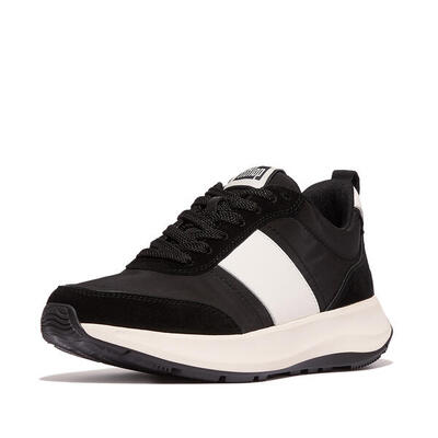 Fitflop fitflop f-mode flow sneaker - nylon & suede mix zwart 41