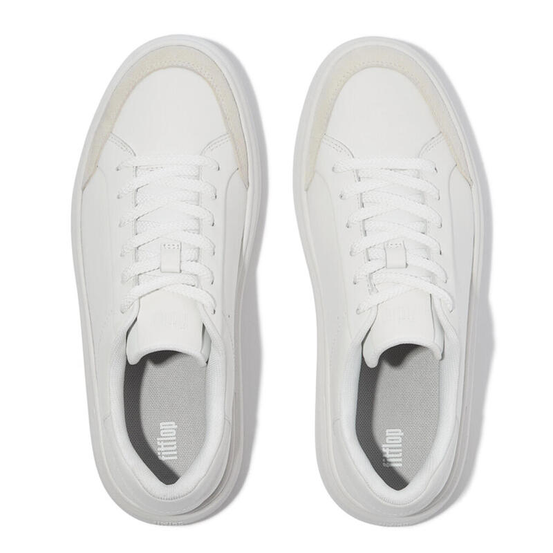 FITFLOP FitFlop Rtg Leather/Suede Sneakers  WIT 36