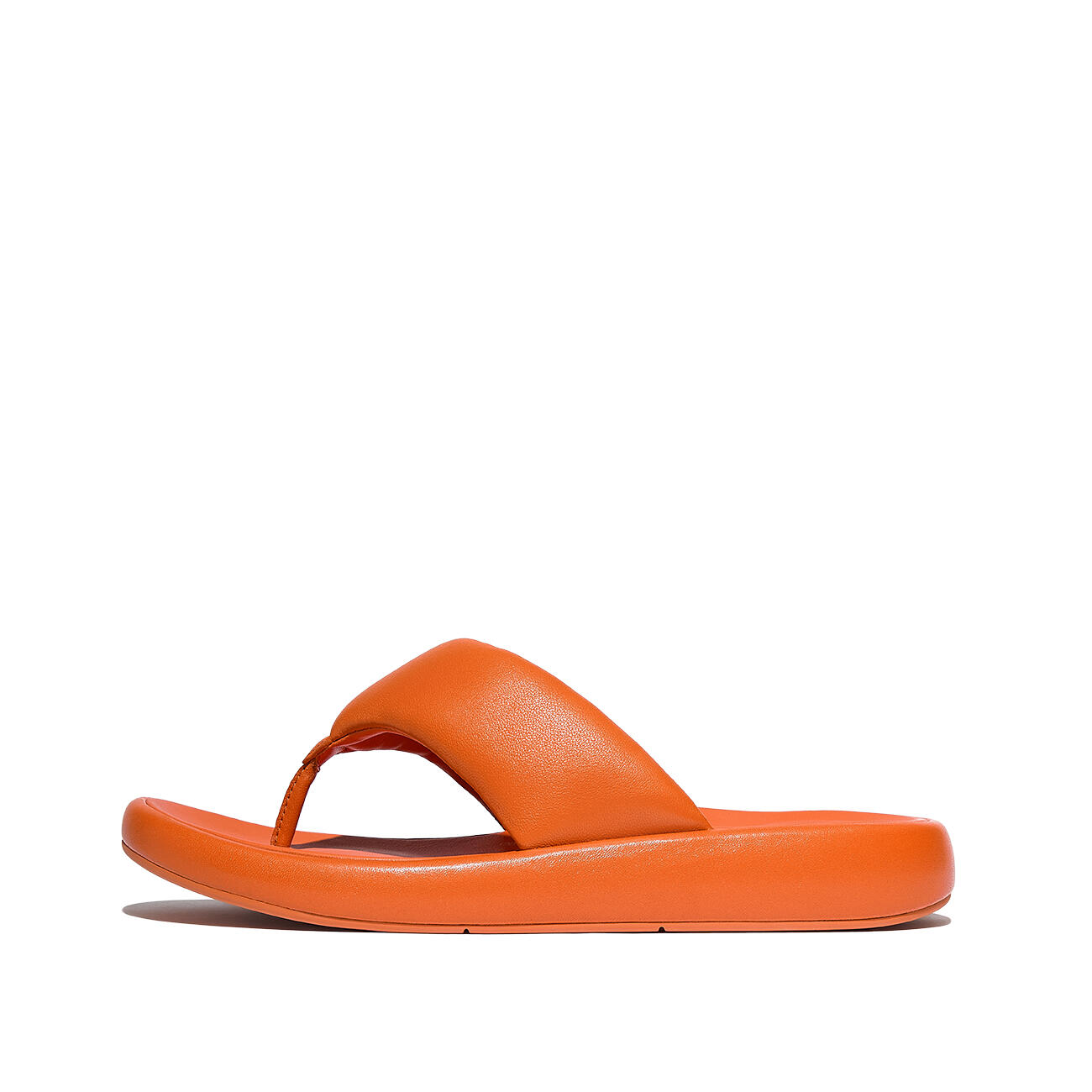 FITFLOP FitFlop Iqushion D-Luxe Padded Leather Toe-Post Sandals  SATSUMA 37 3/7