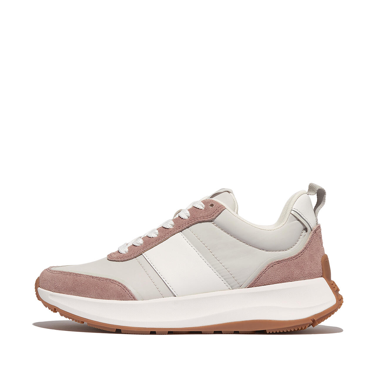 FITFLOP FitFlop F-Mode Flow Sneaker - Nylon & Suede Mix  ROZE MIX 37 3/7