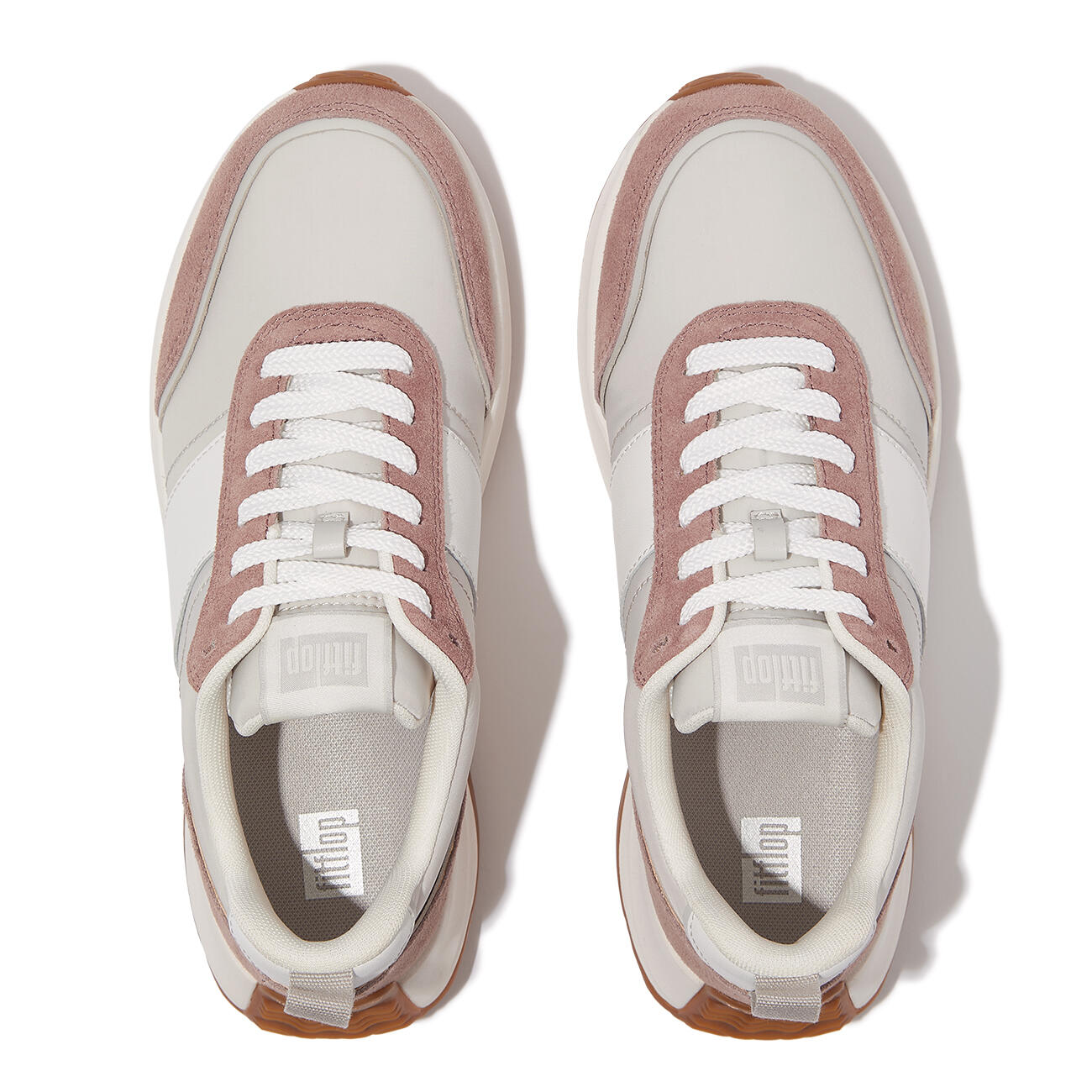 FITFLOP FitFlop F-Mode Flow Sneaker - Nylon & Suede Mix  ROZE MIX 37 5/7