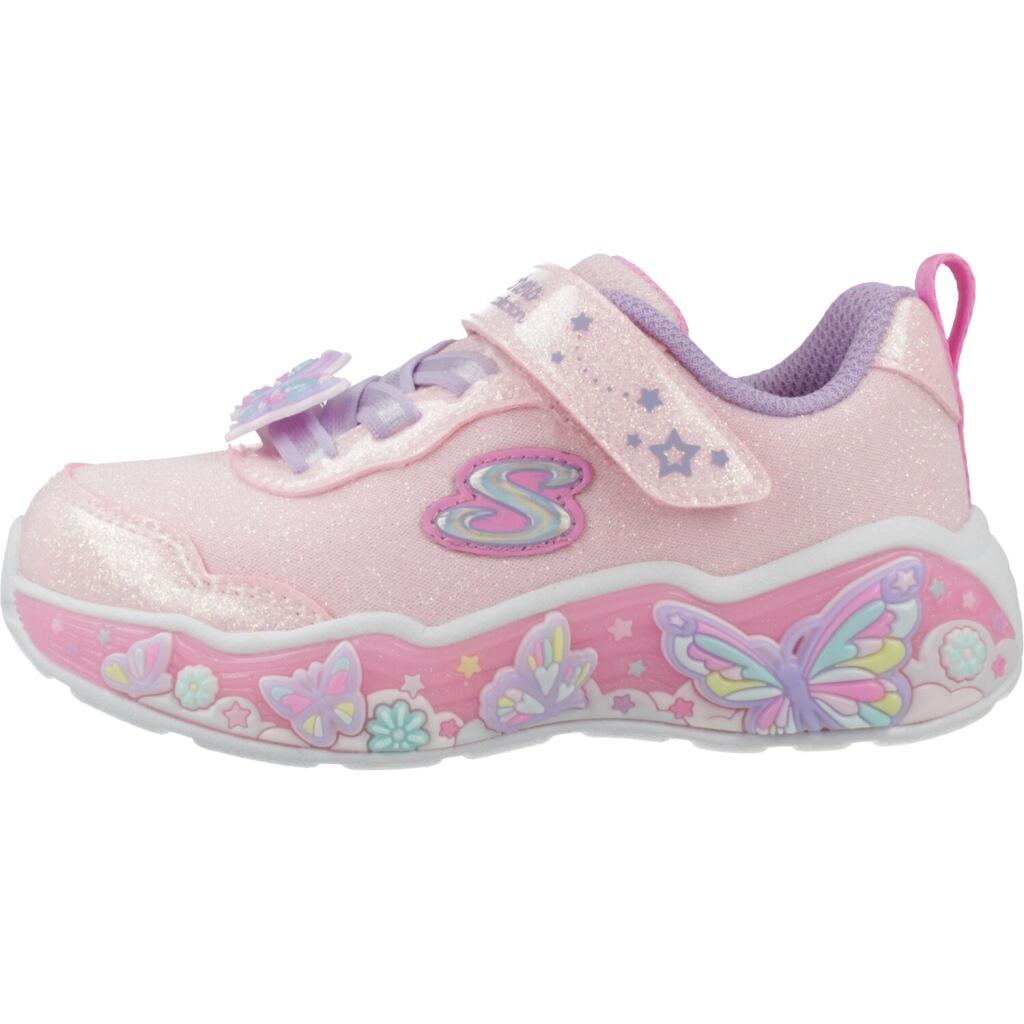 Chaussures pour fille Skechers S light lil butterfly rose 2/5
