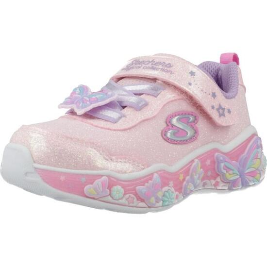 Chaussures pour fille Skechers S light lil butterfly rose