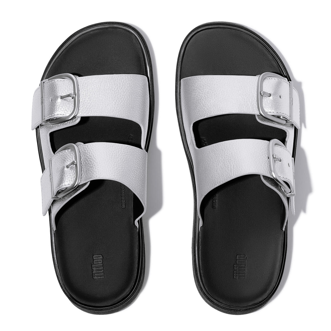 Sandales à deux barrettes en cuir vieilli Gen-FF Buckle 5/7