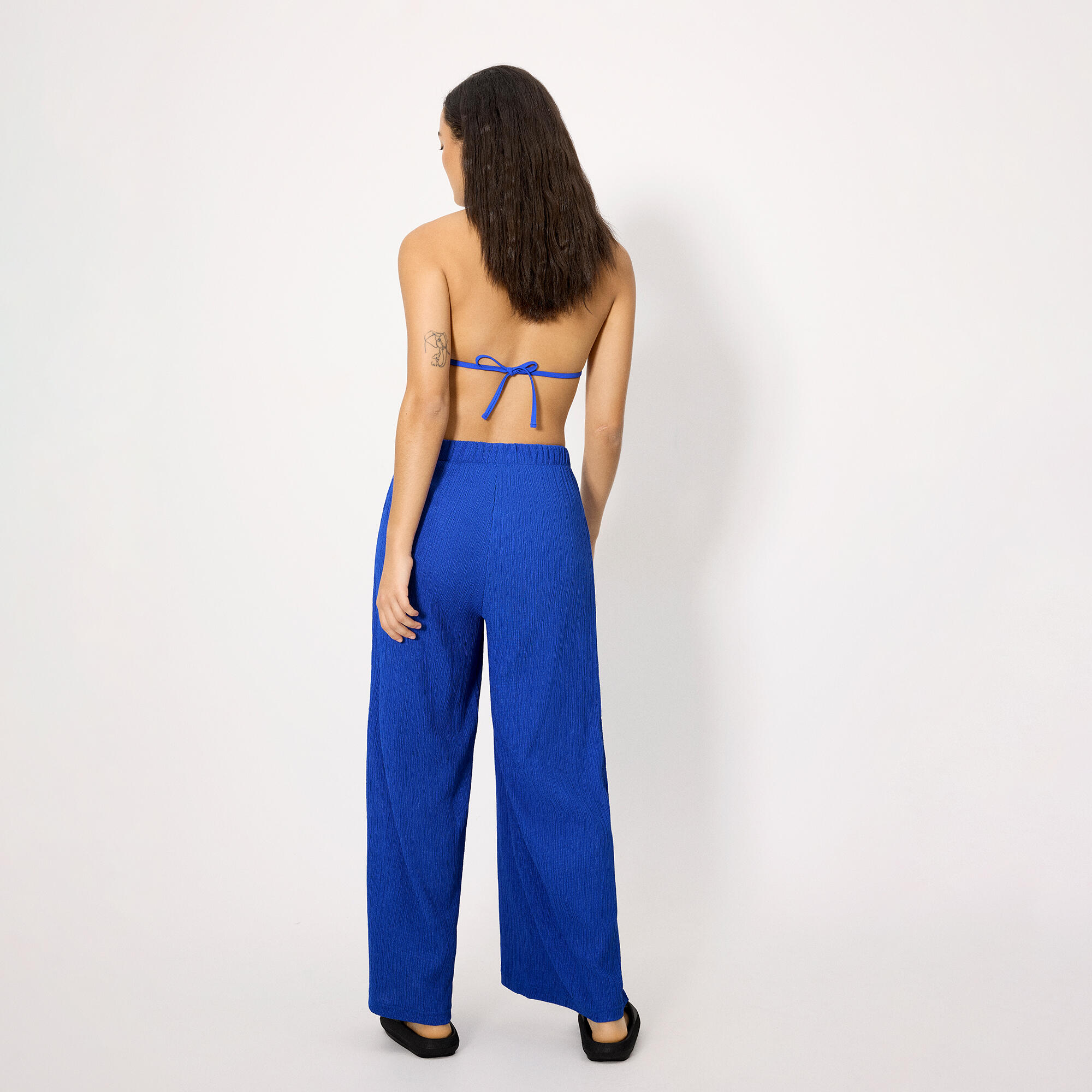 Pantalón largo ligero azul 2/4