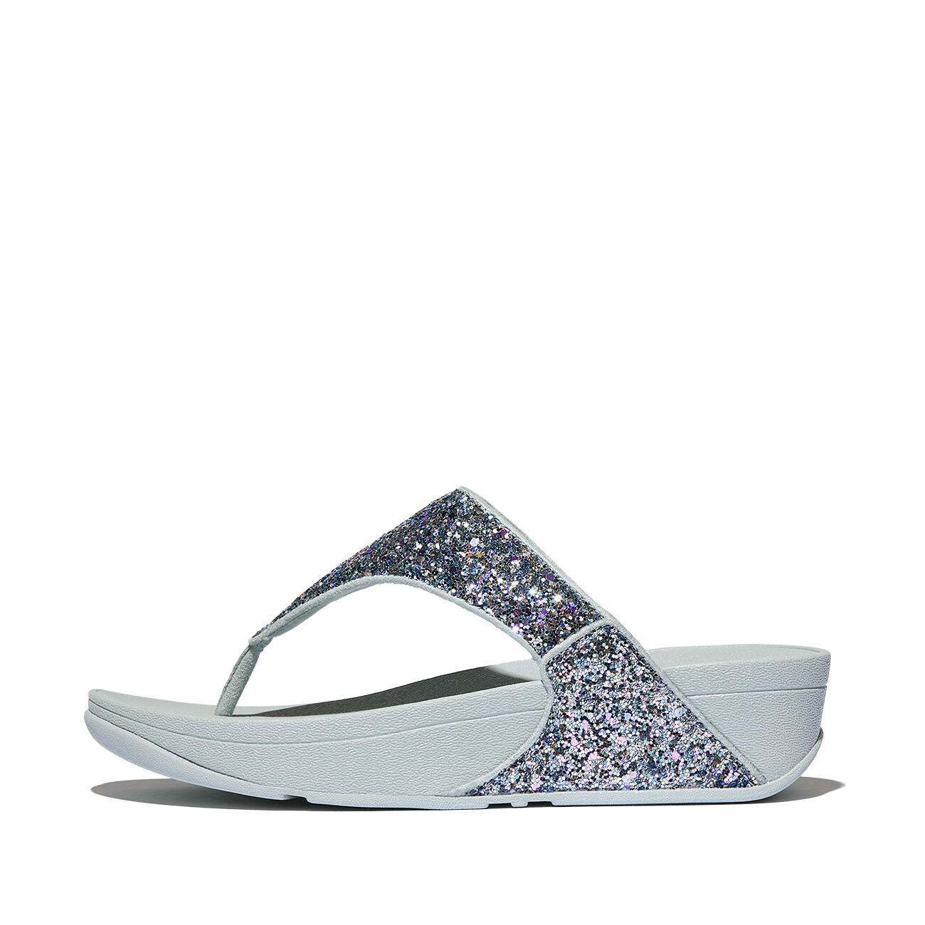 FITFLOP FitFlop Lulu Multi-Tonal Glitter Toe-Post Sandals  RUSTIG BLAUW 37 3/7