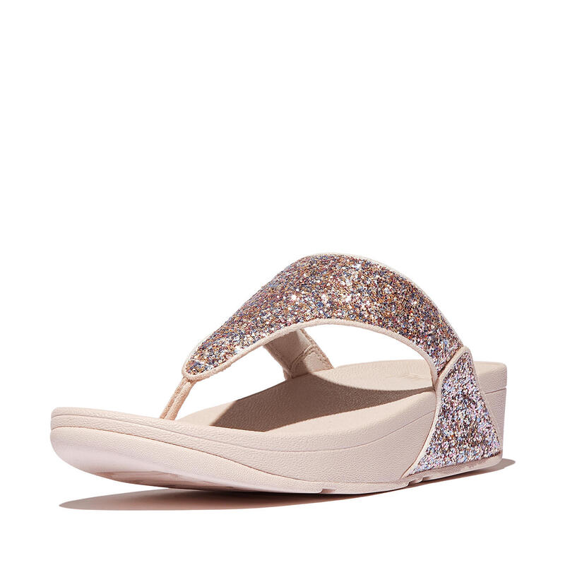 FITFLOP FitFlop Lulu Multi-Tonal Glitter Toe-Post Sandals  NAAKTROZE MIX 41