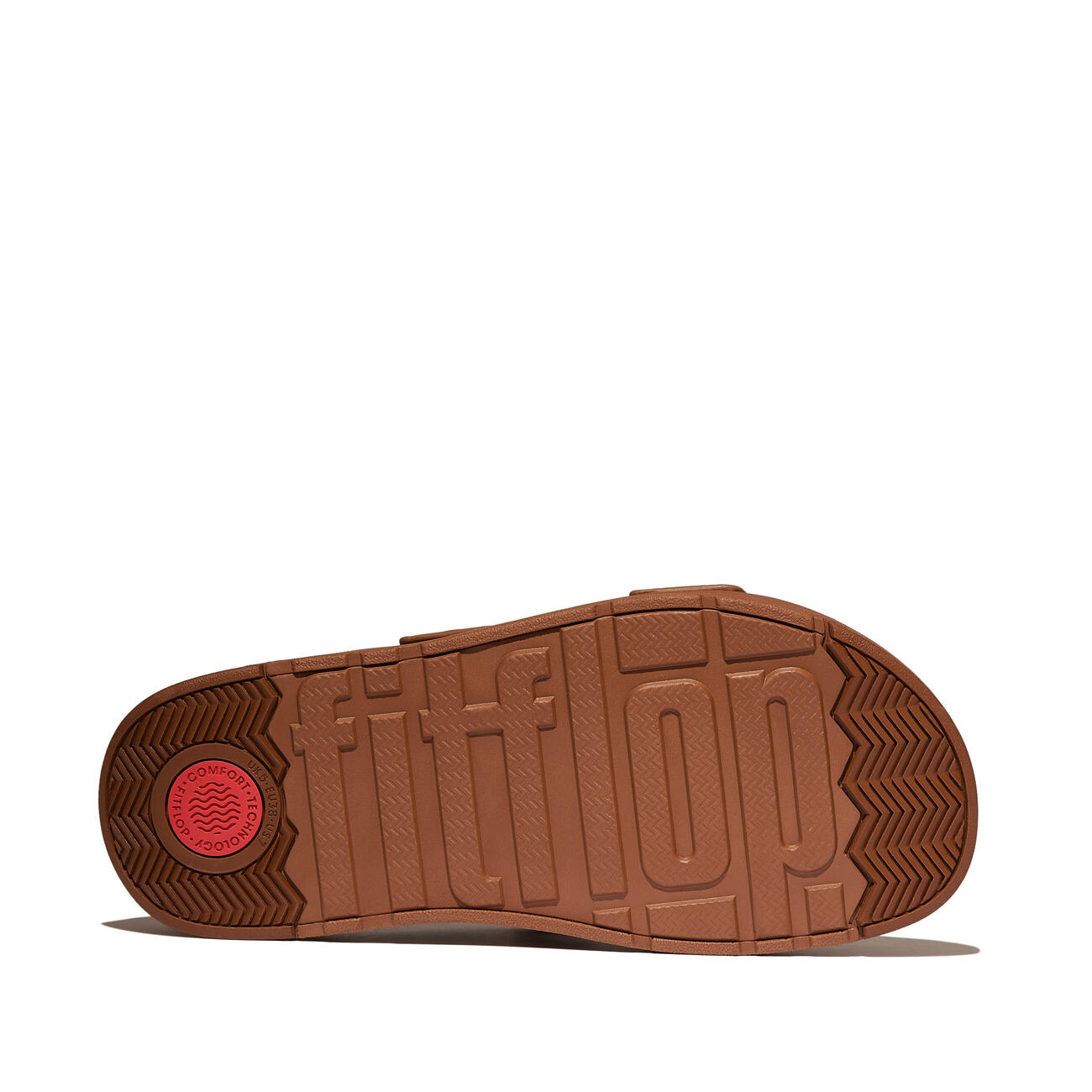 FITFLOP FitFlop Gen-FF Buckle Two-Bar Leather Slides  LICHTBRUIN 43 4/7