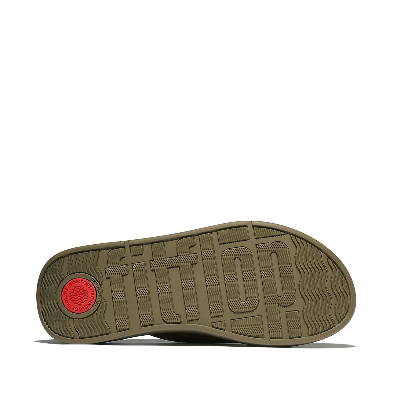 FITFLOP FitFlop F-Mode Leather Flatform Cross Slides  CAMOUFLAGE-GROEN 39 4/7
