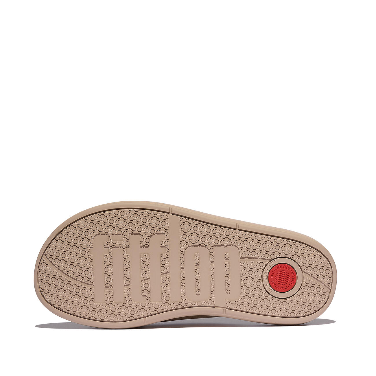FITFLOP FitFlop Iqushion D-Luxe Padded Leather Cross Slides  BEIGE 37 4/7