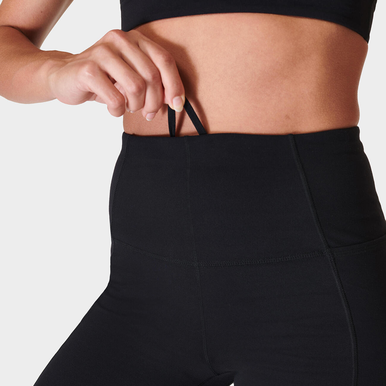 SWEATY BETTY Super Soft Flare Yoga Trousers  ZWART L 5/7