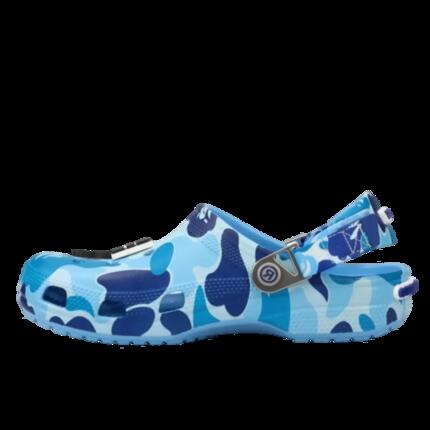 Chaussures Classic Clog A Bathing Ape ABC Camo Blue
