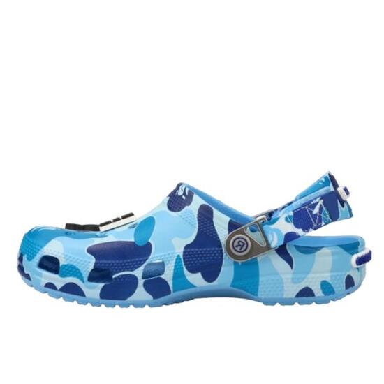 Chaussures Classic Clog A Bathing Ape ABC Camo Blue