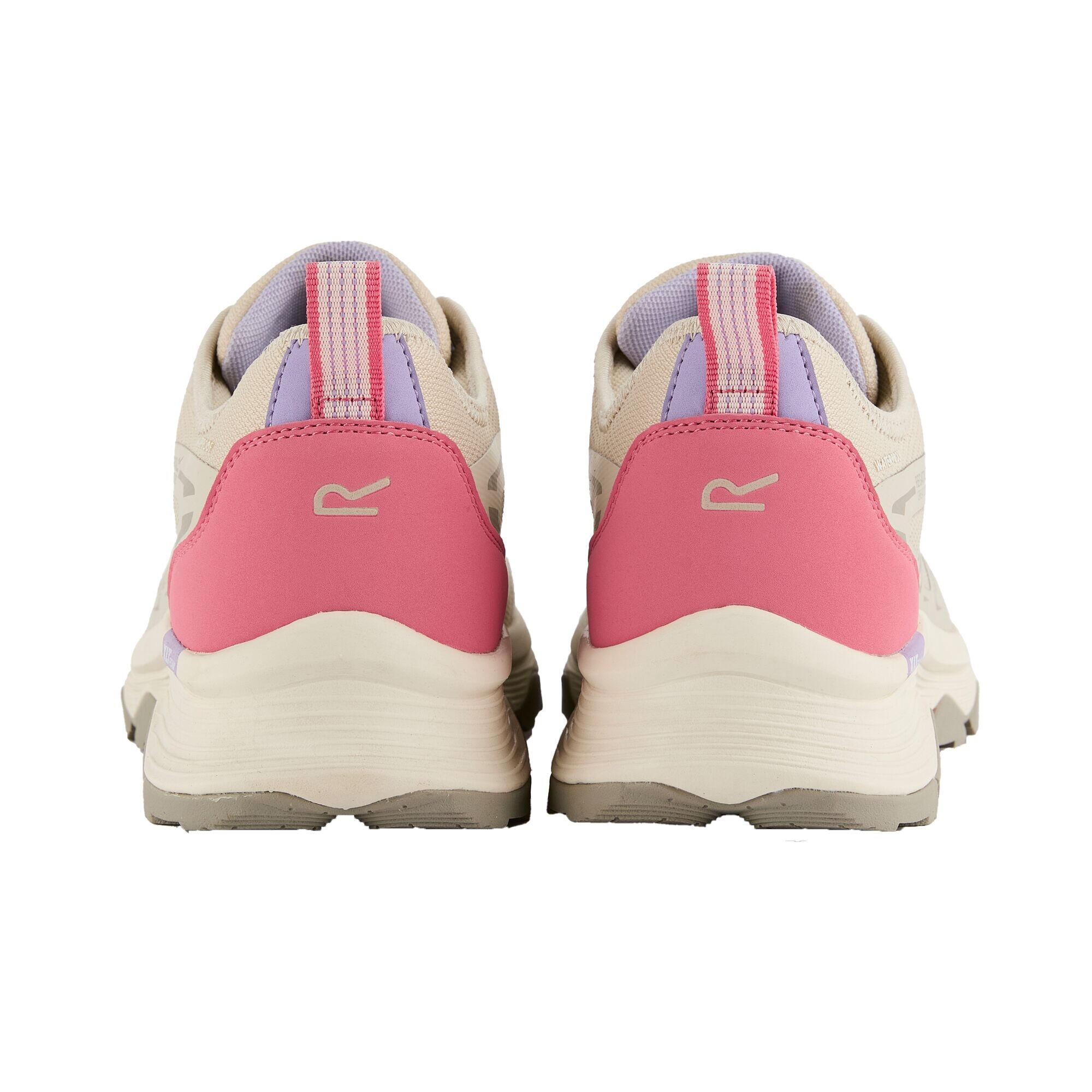 Baskets Imperméables À Cordon Élastique BLAZE Femme (Beige / Rose) 2/5